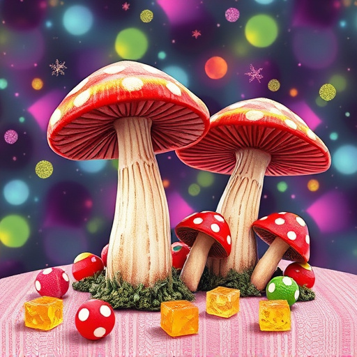 Artistic Magic Mushroom Gummies Patterns