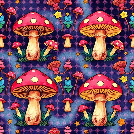 Artistic Magic Mushroom Gummies Patterns