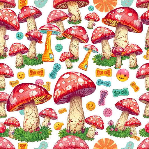 Artistic Magic Mushroom Gummies Patterns