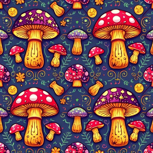 Artistic Magic Mushroom Gummies Patterns