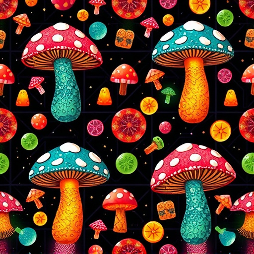 Artistic Magic Mushroom Gummies Patterns