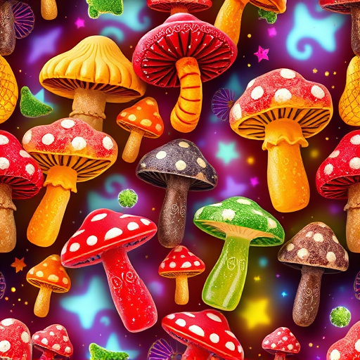 Artistic Magic Mushroom Gummies Patterns