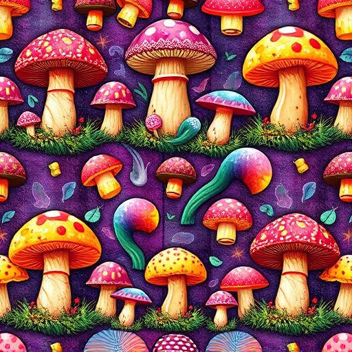 Artistic Magic Mushroom Gummies Patterns