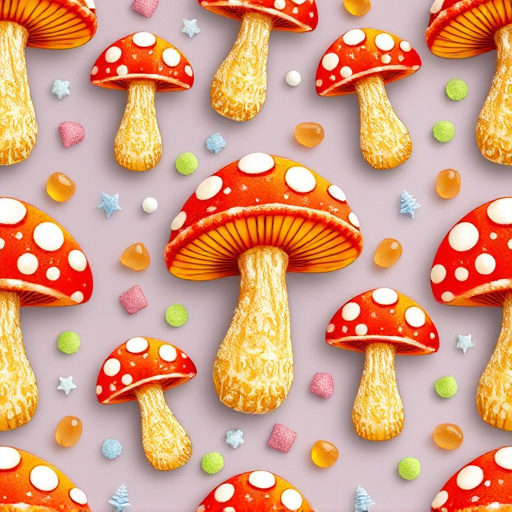 Artistic Magic Mushroom Gummies Patterns