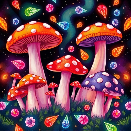 Artistic Magic Mushroom Gummies Patterns
