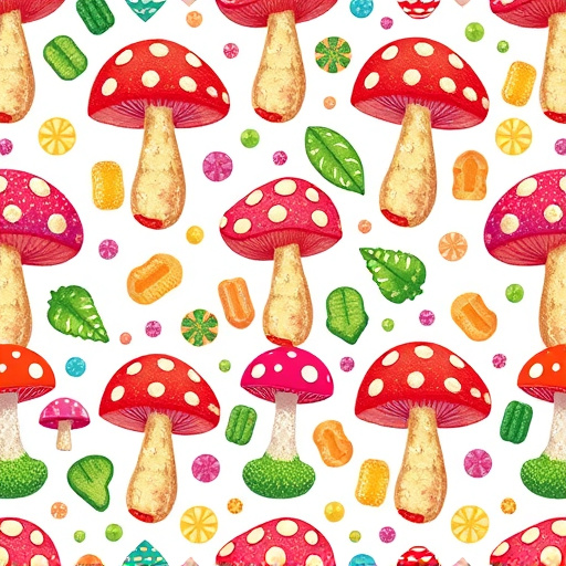 Artistic Magic Mushroom Gummies Patterns