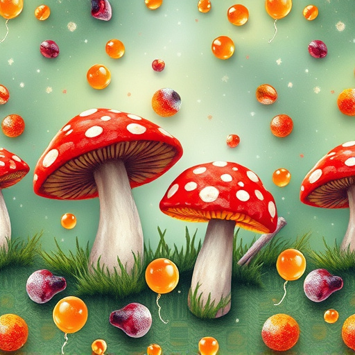 Artistic Magic Mushroom Gummies Patterns