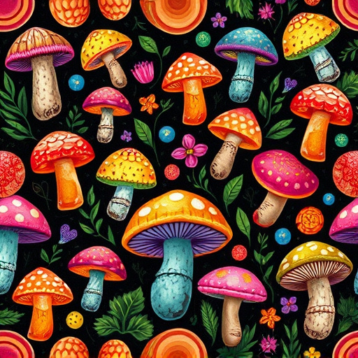 Artistic Magic Mushroom Gummies Patterns