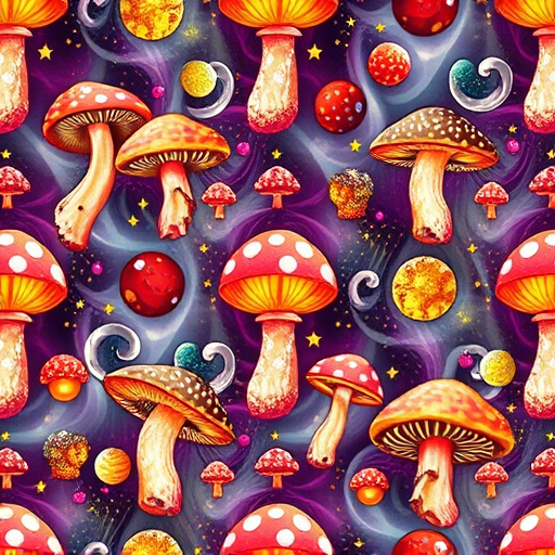 Artistic Magic Mushroom Gummies Patterns
