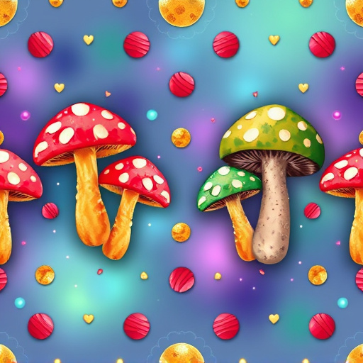 Artistic Magic Mushroom Gummies Patterns