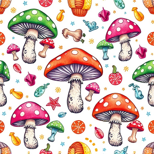 Artistic Magic Mushroom Gummies Patterns