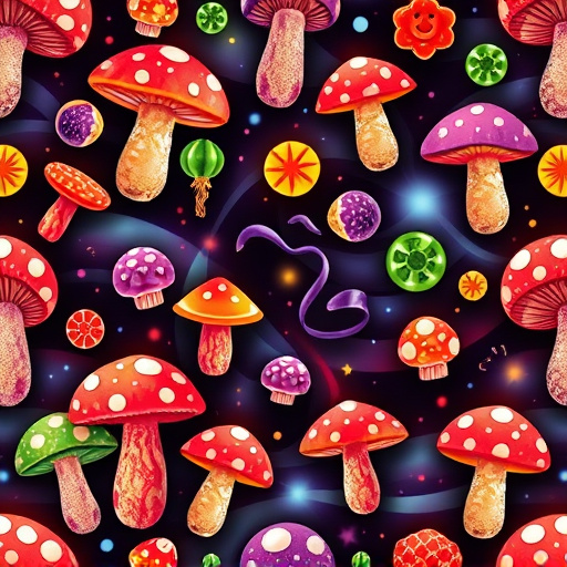 Artistic Magic Mushroom Gummies Patterns