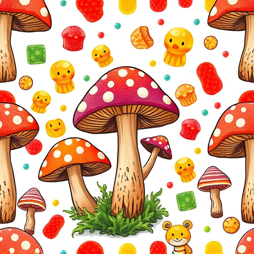 Artistic Magic Mushroom Gummies Patterns