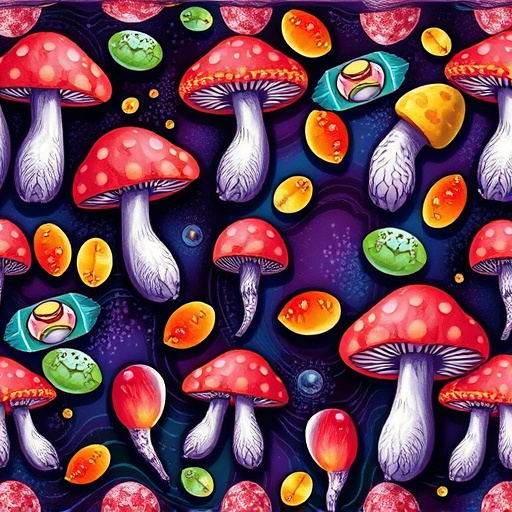 Artistic Magic Mushroom Gummies Patterns