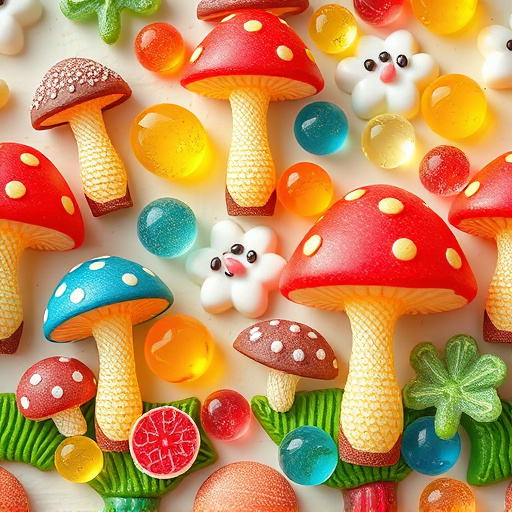 Artistic Magic Mushroom Gummies Patterns