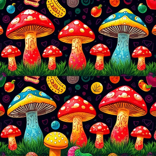 Artistic Magic Mushroom Gummies Patterns