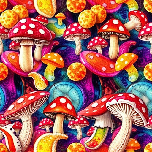 Artistic Magic Mushroom Gummies Patterns