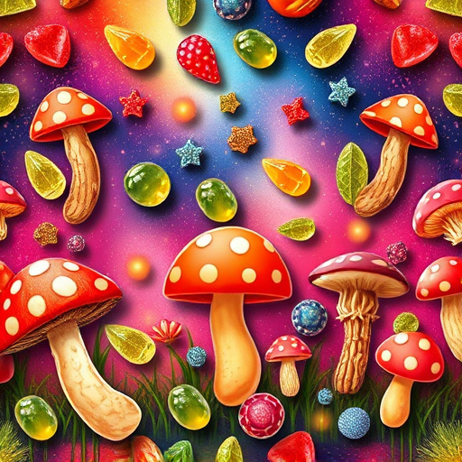 Artistic Magic Mushroom Gummies Patterns
