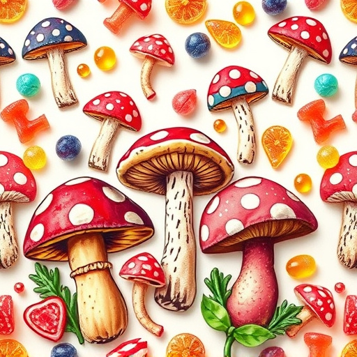 Artistic Magic Mushroom Gummies Patterns