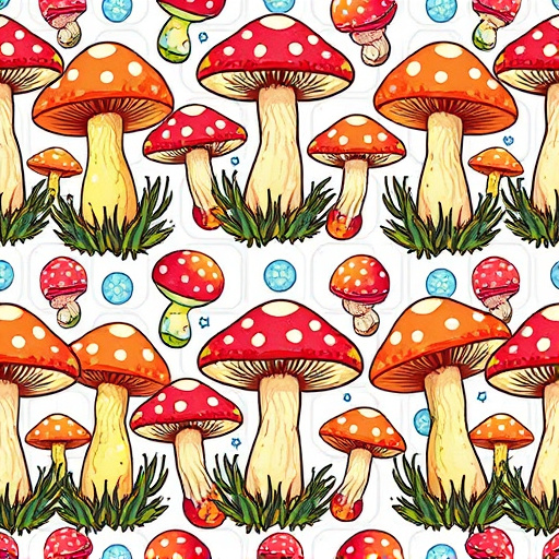 Artistic Magic Mushroom Gummies Patterns