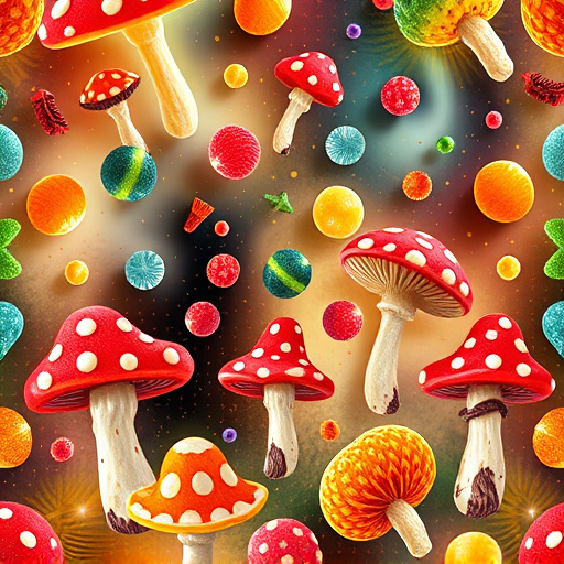 Artistic Magic Mushroom Gummies Patterns