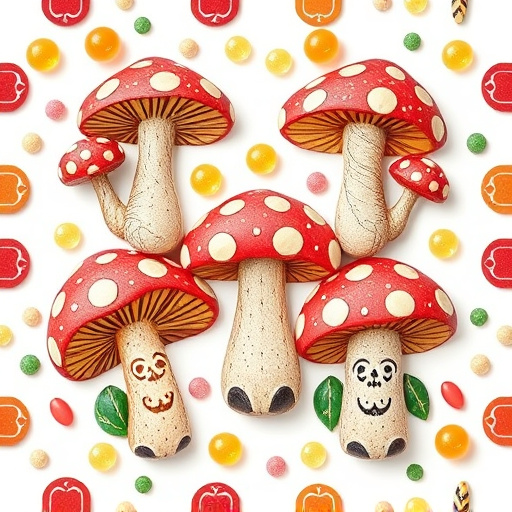 Artistic Magic Mushroom Gummies Patterns