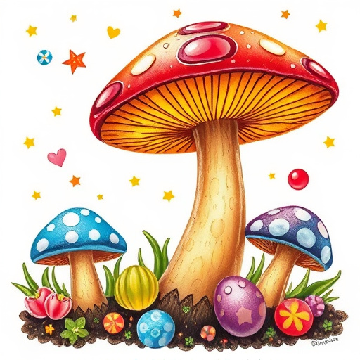 Artistic Magic Mushroom Gummies Patterns