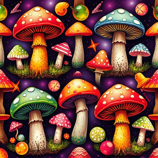 Artistic Magic Mushroom Gummies Patterns