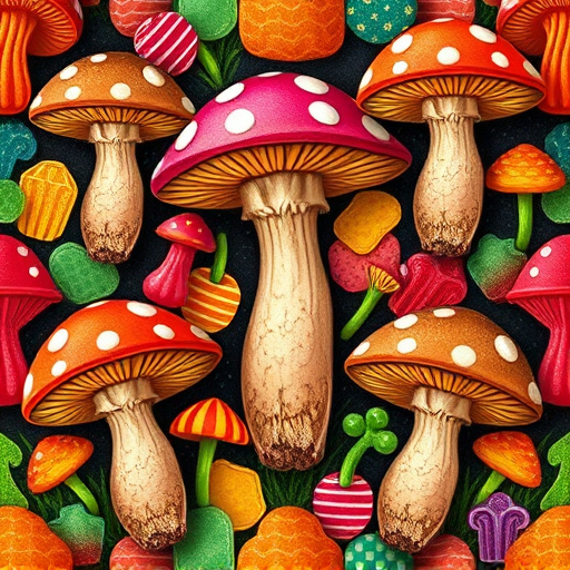 Artistic Magic Mushroom Gummies Patterns