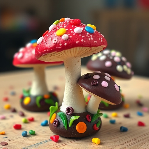 Colorful Magic Mushroom Chocolates