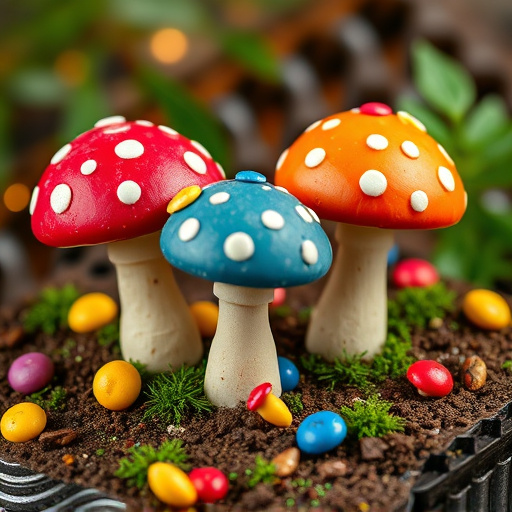 Colorful Magic Mushroom Chocolates