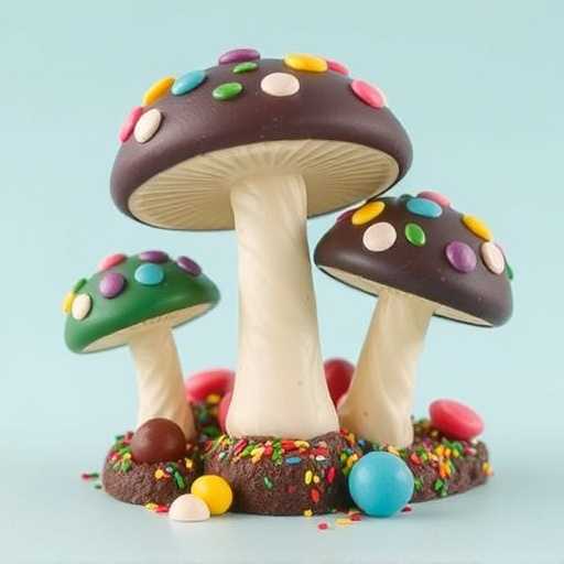 Colorful Magic Mushroom Chocolates