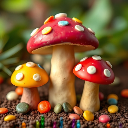 Colorful Magic Mushroom Chocolates