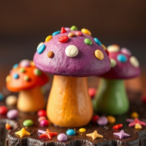Colorful Magic Mushroom Chocolates
