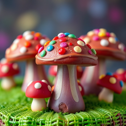 Colorful Magic Mushroom Chocolates