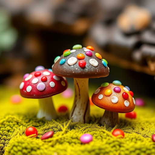 Colorful Magic Mushroom Chocolates
