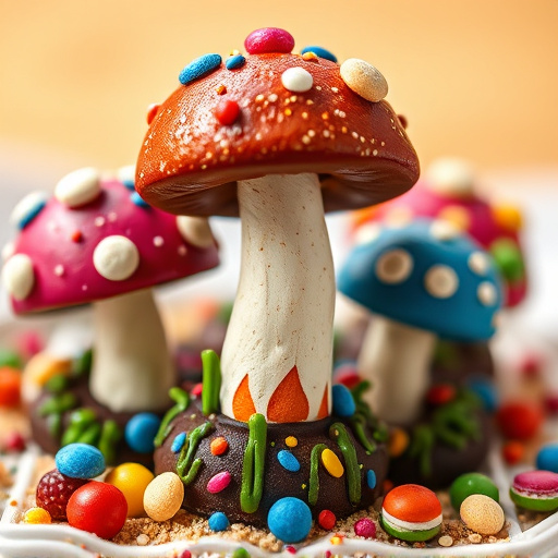 Colorful Magic Mushroom Chocolates