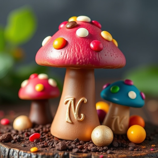 Colorful Magic Mushroom Chocolates