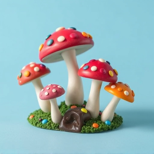 Colorful Magic Mushroom Chocolates