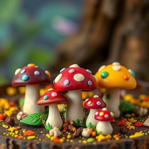 Colorful Magic Mushroom Chocolates
