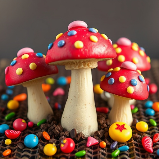 Colorful Magic Mushroom Chocolates