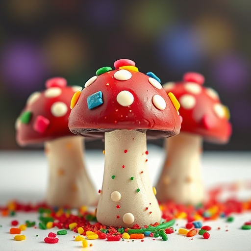 Colorful Magic Mushroom Chocolates