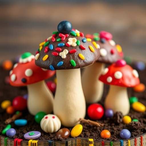 Colorful Magic Mushroom Chocolates