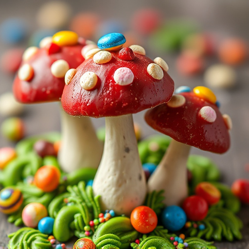 Colorful Magic Mushroom Chocolates