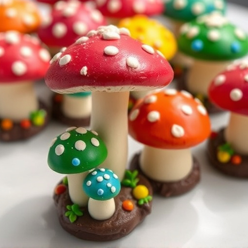 Colorful Magic Mushroom Chocolates