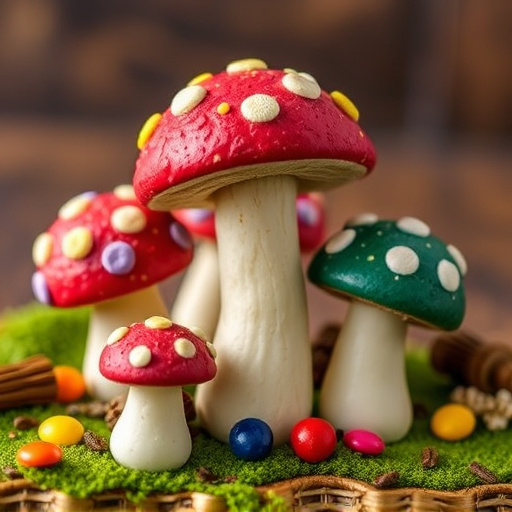 Colorful Magic Mushroom Chocolates