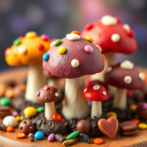 Colorful Magic Mushroom Chocolates