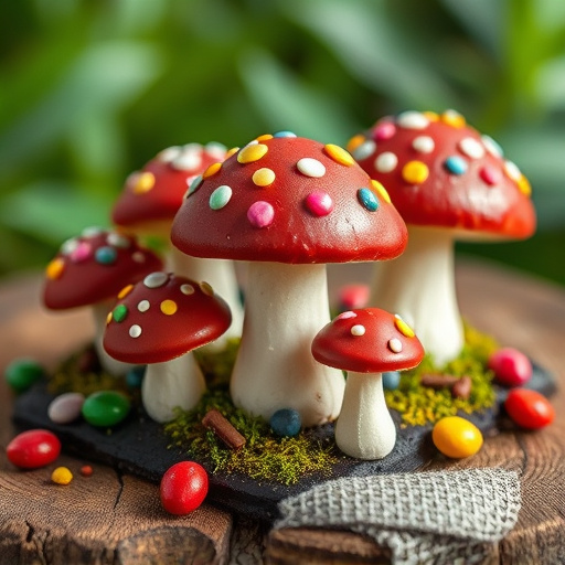 Colorful Magic Mushroom Chocolates