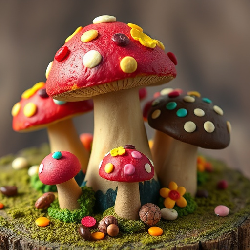 Colorful Magic Mushroom Chocolates