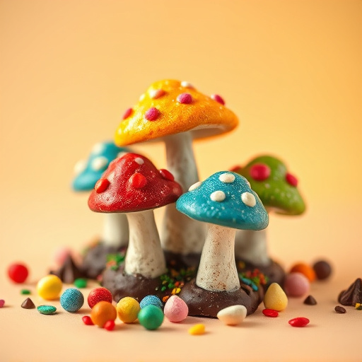 Colorful Magic Mushroom Chocolates